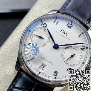 ZF Factory Replica IWC Portugieser IW500705 Black Leather Strap