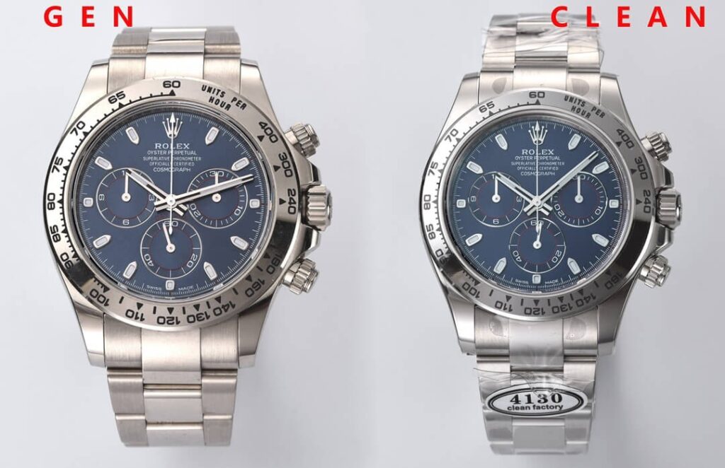 Clean Factory Platinum Rolex V3 Daytona 116509 Detail Comparison