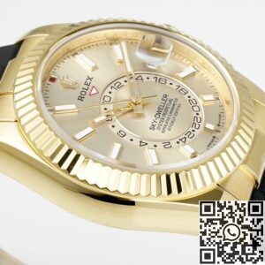 ZF Factory Imitation Rolex Watch Sky-Dweller M336238-0001 Gold Watch Case